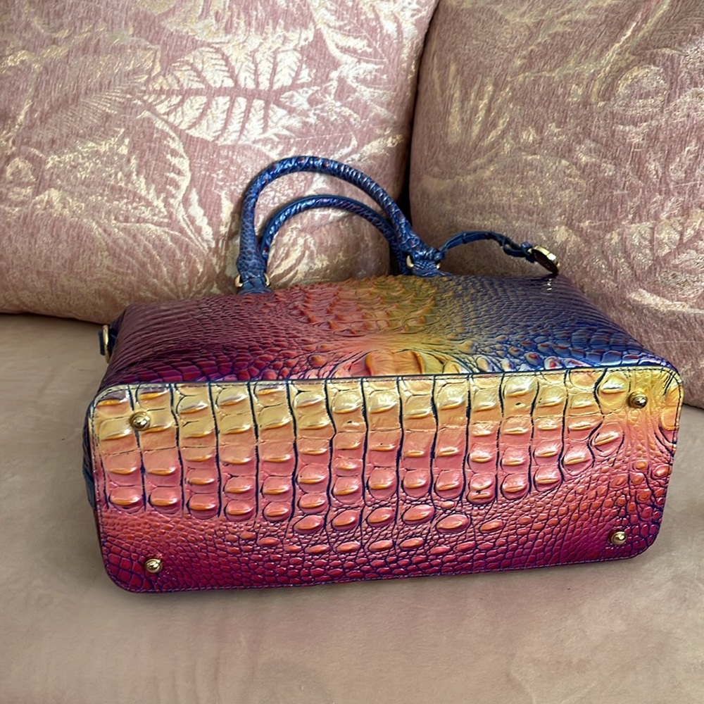 Brahmin NWT LARGE Duxbury Satchel MAGIC Ombre Melbourne style k49 1708 00651 - Picture 6 of 14
